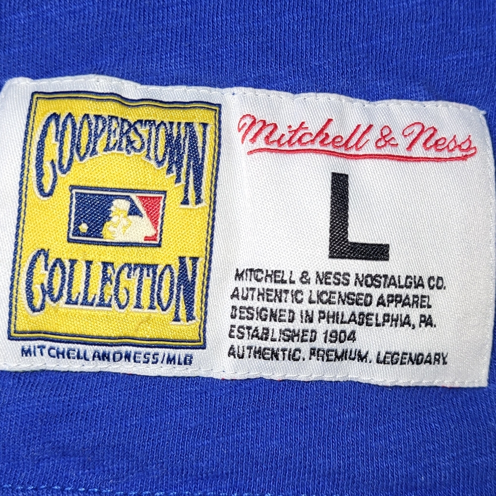 Mitchell & Ness New York Mets Cooperstown Collection Slub T Shirt Size Large MLB - Picture 7 of 8